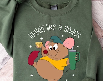 Lookin' Like a Snack Sweatshirt, Gus Gus Shirt, Funny Disney Shirt, Disney Snacks Shirt, Disney Gus Gus Tee, Disneyland Vacation Tee