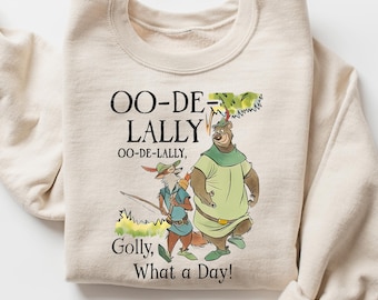 Disney Oo-De-Lally Robin Hood Little John Allan-a-Dale Tee, Golly What A Day Tee, Disney Trip Tee, Robin Hood Fans Birthday Tee Holiday Gift
