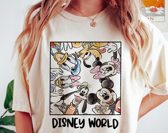 Camiseta retro Disneyworld 2026 de Comfort Colors®, camiseta retro Disney, camiseta a juego de Disneyworld, camiseta de vacaciones Disney, camiseta de Mickey y sus amigos