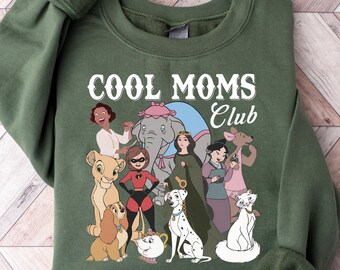 Retro Disney Cool Mom Clubs Sweatshirt, Funny Mom Outfit, Disney Moms Sweatshirt, Best Mom Ever Tee, Mothers Day Gifts