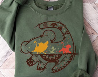 Sudadera de El Rey León de Disney, Sudadera Hakuna Matata, Camiseta Disney Wild, Camiseta Disney Safari, Camiseta Animal Kingdom, Viaje familiar a Disney