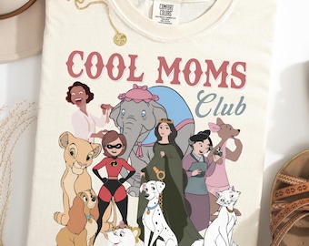 Comfort Colors® Retro Disney Cool Mom Clubs Shirt, Funny Mom Outfit, Disney Moms Shirt, Best Mom Ever Tee, Mothers Day Gifts