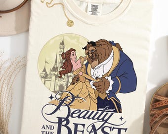 Camiseta Comfort Colors® Retro Disney Tale as Old as Time, Camiseta Disney Bella, La Bella y la Bestia, Camiseta Bella de La Bella, Princesa Disney