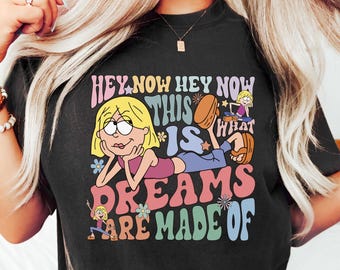 Camiseta de Disney con la adorable Lizzie McGuire, sudadera retro "Así están hechos los sueños", camisetas de viajes de Disney, camiseta de Disney