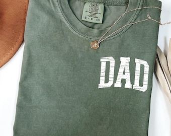 Comfort Colors® Dad Shirt, Cute Fathers Day Gift, Christmas Gift For Dad, New Dad Shirt, Dad Est Shirt, Gift for Grandpa