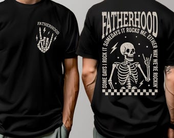 Camiseta de paternidad, Camiseta de papá, Camiseta divertida de papá esqueleto, Camiseta de papá primerizo, Camiseta retro del Día del Padre, Regalo, Club de papás geniales