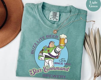 Comfort Colors® Star Command Brewery Shirt, Toy Story Beer Shirt, Disney World Shirt, Buzz Lite Beer Funny Disney Dad Shirt