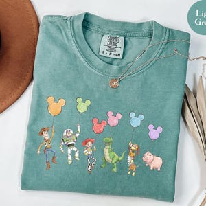 Comfort Colors® Disney Toy Story Balloons Shirt,Toy Story Disney Family Tee,Disney World Toy Story Tee, Toy Story Characters Tee,Disney Gift image 3