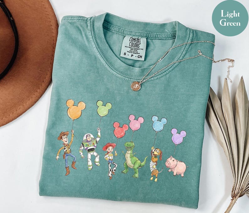 Comfort Colors® Disney Toy Story Balloons Shirt,Toy Story Disney Family Tee,Disney World Toy Story Tee, Toy Story Characters Tee,Disney Gift image 3