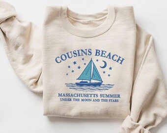 Cousins Beach Embroidered Sweatshirt, Coastal Summer Vibes Sweater, Summer Turned Pretty Jumper, The Group Matching Gift, Beach Lover Gifts