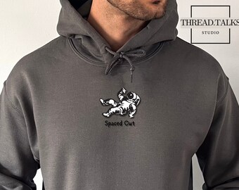 Sweat à capuche astronaute espacé - sweat-shirt explorateur de l'espace flottant - thème galaxie - aventure cosmique - cadeau unique sur l'espace - astronome