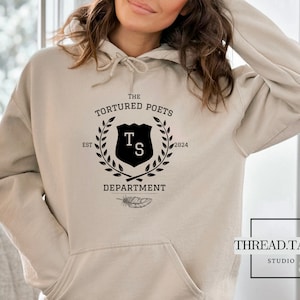 The Tortured Poets Department Inspired Hoodie - TS Swiftie Apparel - TTPD New Album Hood - Taylors Fan Hooded - Fan Gift - Gifts for Her