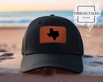 Texas State Silhouette Hat - Lone Star State-keps, Texas Pride-keps, Texan-gåva - Texan Outline Hat - Proud State - Dallas Cowboys
