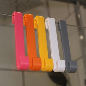 Shower Hook, Any Colour, Any Size, Easy Install Shower Hook, Bathroom Decor Hook, Bathroom Shower Hook, Bathroom Towel Hook