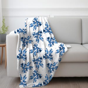 Baseball Mom Bows gezellige fluwelen deken | Leuk strikontwerp | Perfect als woondecoratie, cadeau voor kinderen en volwassenen, zachte knuffeldeken