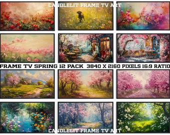 Spring Frame TV Art, Frame tv Spring, Samsung Frame TV Art, Floral Frame tv art, Spring art, Spring tv art, Pastel frame tv art,