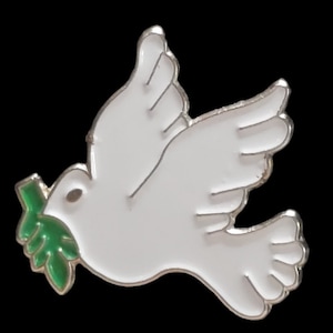 Peace Dove Bird Enamel Pin Badge