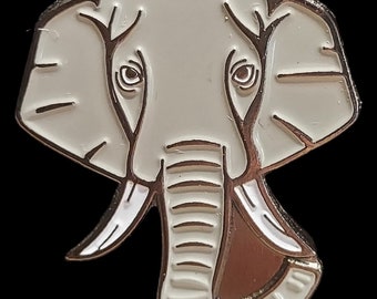 Elefantenkopf Emaille Pin Abzeichen