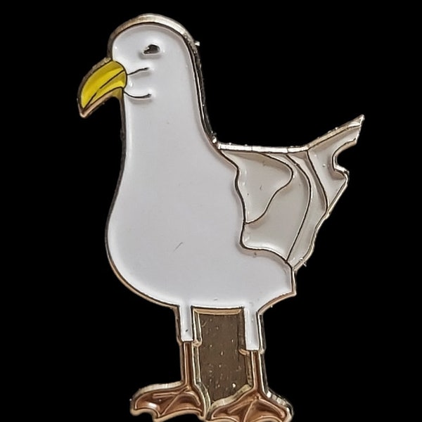 Seagull Bird Enamel Pin Badge