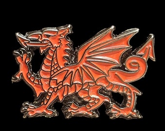 Welsh Dragon Enamel Pin Badge