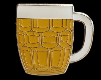Pint of Beer Tankered Enamel Pin Badge