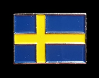 Sweden Swedish Flag Metal Enamel Pin Badge