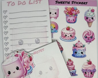 Sweet Treats Sticker and Notepad Bundle