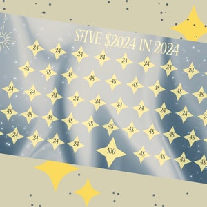 A6 Save 2,024 in 2024 | Savings Challenge | Digital Printable | Budget Tool
