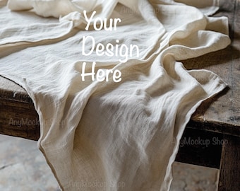 Background Mockups, Digital Background, Digital Backdrops, Background Stock Photo, Tabletops Mockups, Table Mockup, Linen texured background