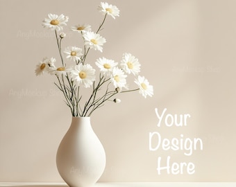 Maquetas de fondo, fondo digital, fondo digital, foto de stock de fondo, maquetas de mesa, maqueta de mesa, fondo de jarrón de margaritas (JPG)