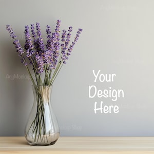 Background Mockups, Digital Background, Digital Backdrop, Background Stock Photo, Tabletop Mockups, Table Mockup, Lavender Vase Backdrop JPG