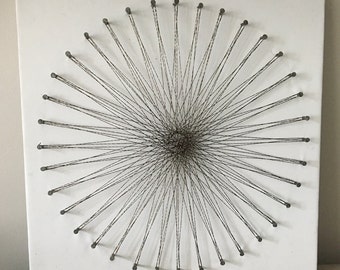 Starburst delicate contrasting sparkling string art