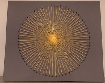 Sunburst string art