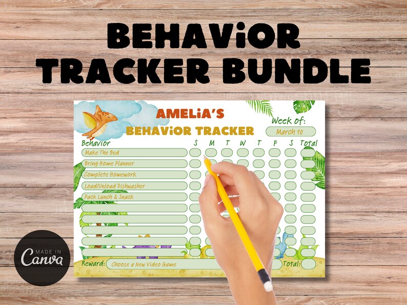 Dinosaur,routine Chart,kids Behavior Chart,reward Chart,sticker Chart ...