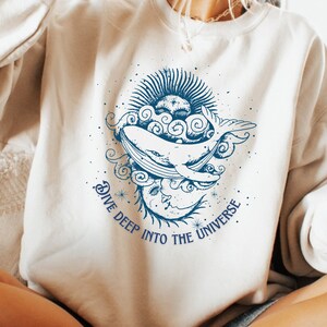 Ocean inspo style coconut girl marine biology beachy sweatshirt  orca shirt ocean animal shirt beachy sweatshirt summer sweatshirt