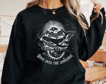 Ocean inspo style coconut girl marine biology beachy sweatshirt whale shark ocean animal shirt beachy sweatshirt summer sweatshirt