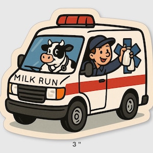 Milk Run Sticker Flight Nurse/Medic/Pilot/RT