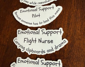 Emotional Support Medic/Flight Nurse/RT/Pilot Sticker