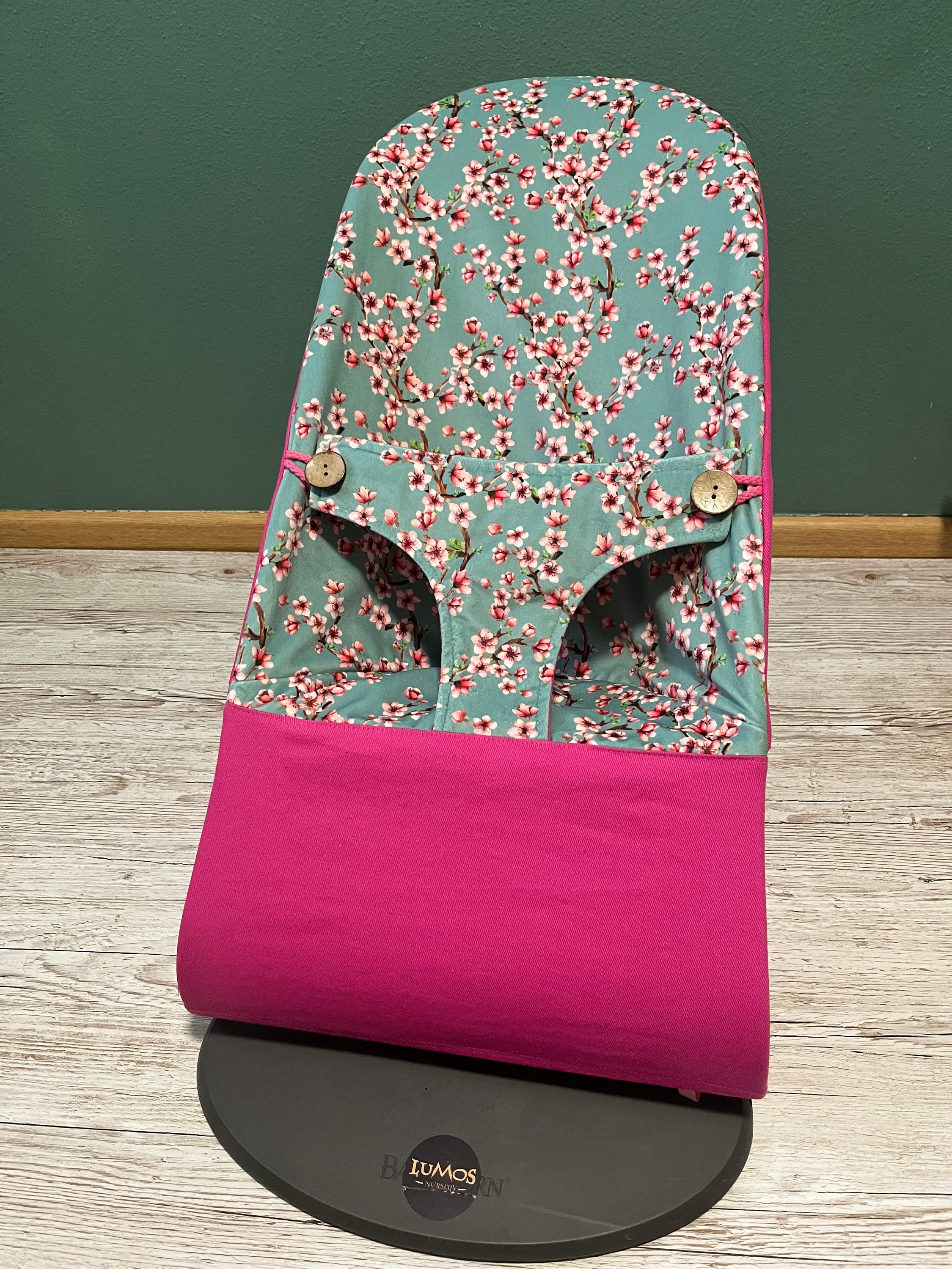 Funda de recambio Baby Bjorn de tela de terciopelo, funda BabyBjorn, rosa y verde