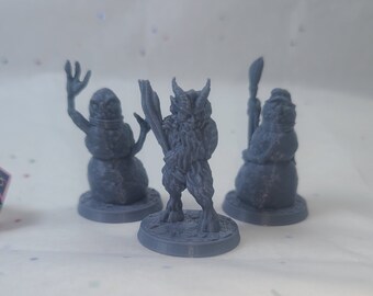 Krampus and Snowmen by BriteMinis