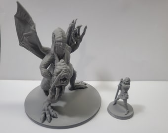 Alice le chevalier blanc et le jabberwocky, 28 mm, non peint, BriteMinis