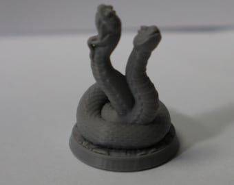 Amphisbaena, serpent à deux têtes, 28 mm, non peint, BriteMinis