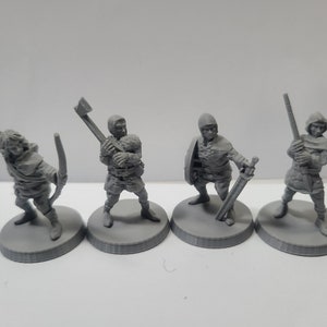 Menschen Banditen Pack(4), 28 mm, unbemalt, BriteMinis, DnD, 5E, TTRPG, Pathfinder, Dungeons And Dragons