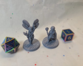 Fairies, 28mm, Gray Unpainted, BriteMinis