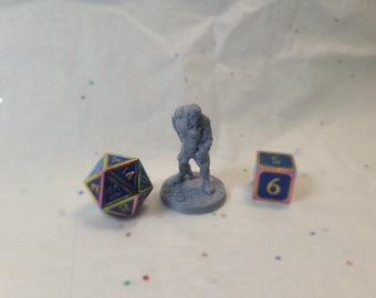 Flesh Golem, Unpainted, 28mm, Gray, BriteMinis