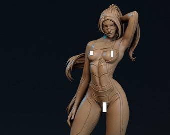 3D Resin Printed NSFW Black Cat Unpainted