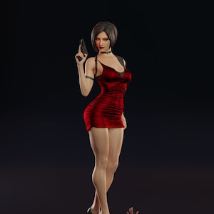 3D Resin Printed Ada Wong Resident Evil Model Kit UNPAINTED