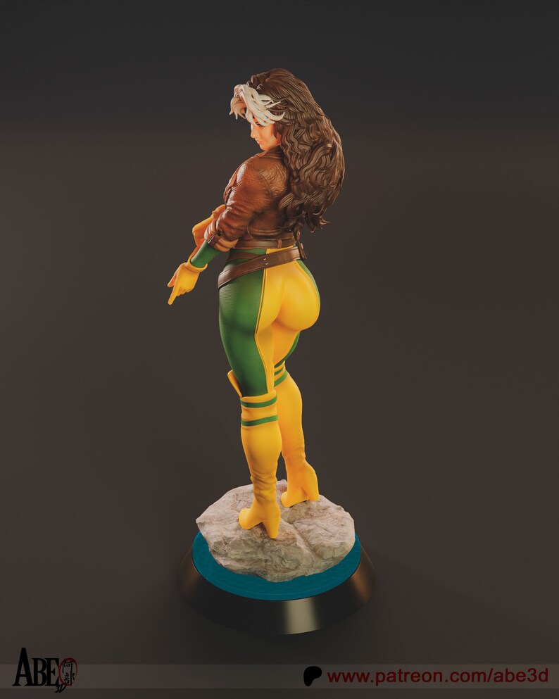 Marvel Rouge 3d Model 3D Resin Printed Rouge X-men Model Kit UNPAINTED Abe3d - Etsy