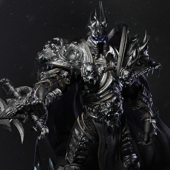 3D Resin Printed Lich King World of Warcraft Fan Art Model Kit