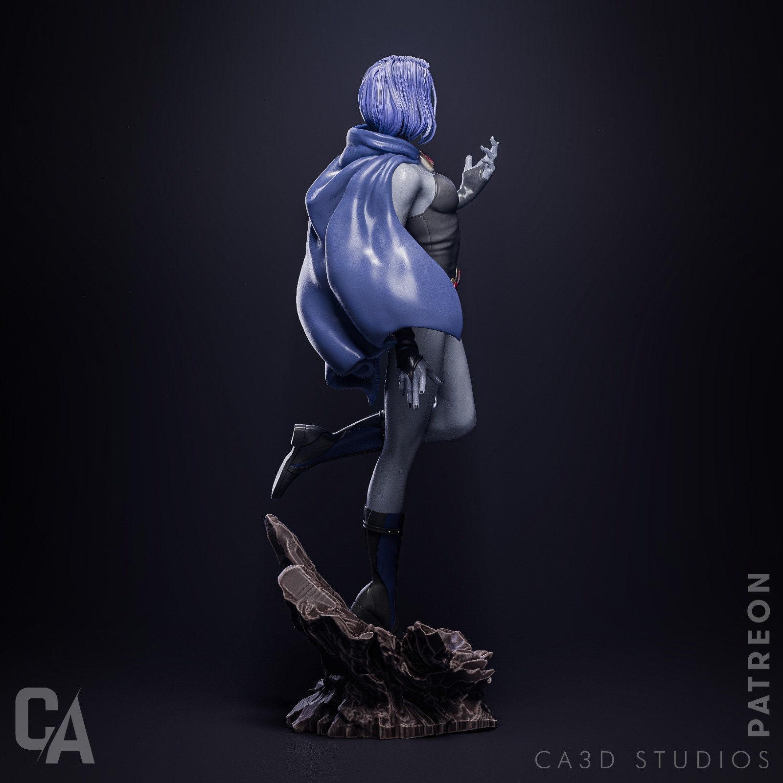 Raven Dc Model 3d Resin Printed Raven DC Fan Art Model Kit Unpainted - Etsy